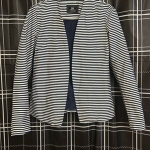 Striped Black and White Women's Jacket